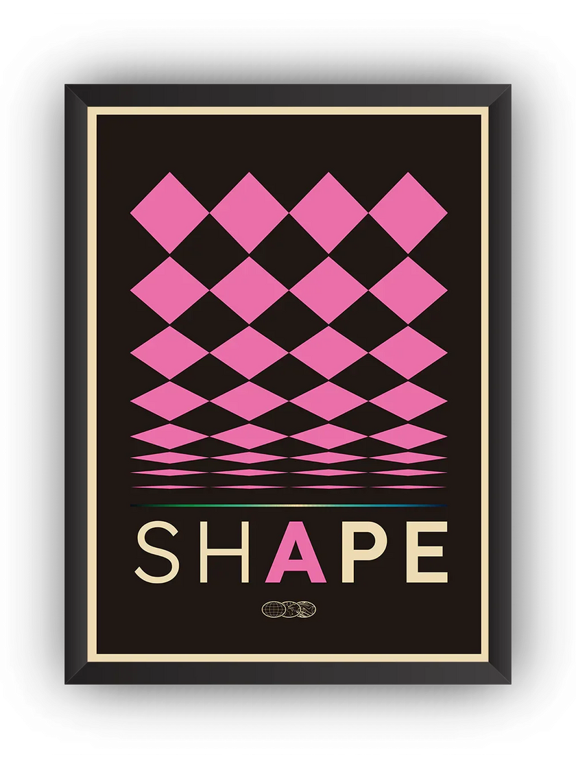 Modern Shape Desenleri 3’lü Çerçeveli Poster Set