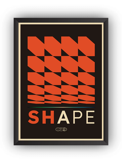 Modern Shape Desenleri 3’lü Çerçeveli Poster Set