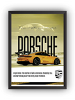 Porsche GT3 Çerçeveli Poster