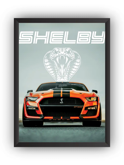 Shelby GT500 Cobra Çerçeveli Poster