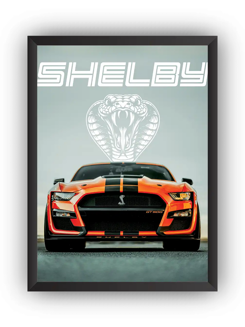 Shelby GT500 Cobra Çerçeveli Poster