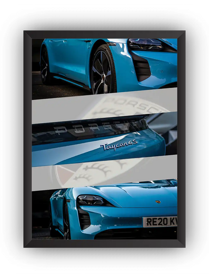 Taycan 4S Çerçeveli Poster