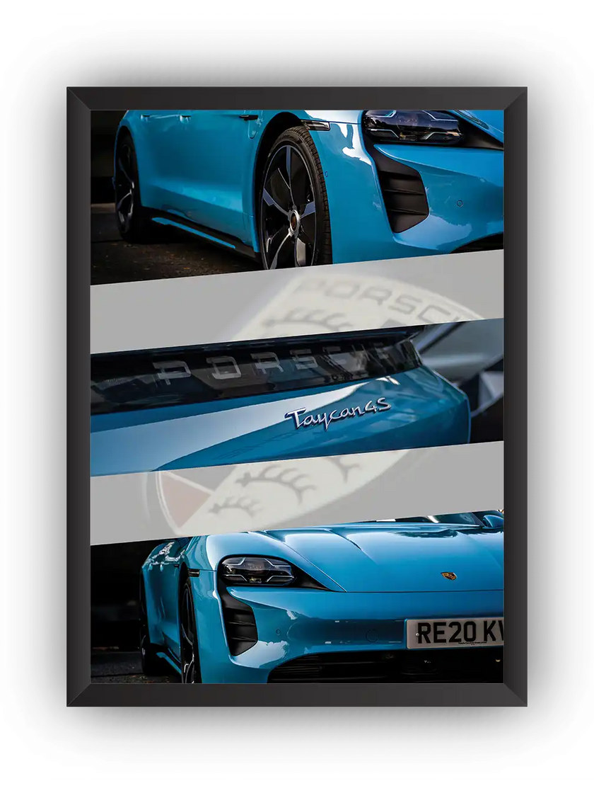 Taycan 4S Çerçeveli Poster