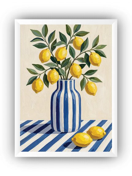 Akdeniz Limonları Çerçeveli Poster