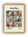 Humanity Keith Haring Çerçeveli Poster