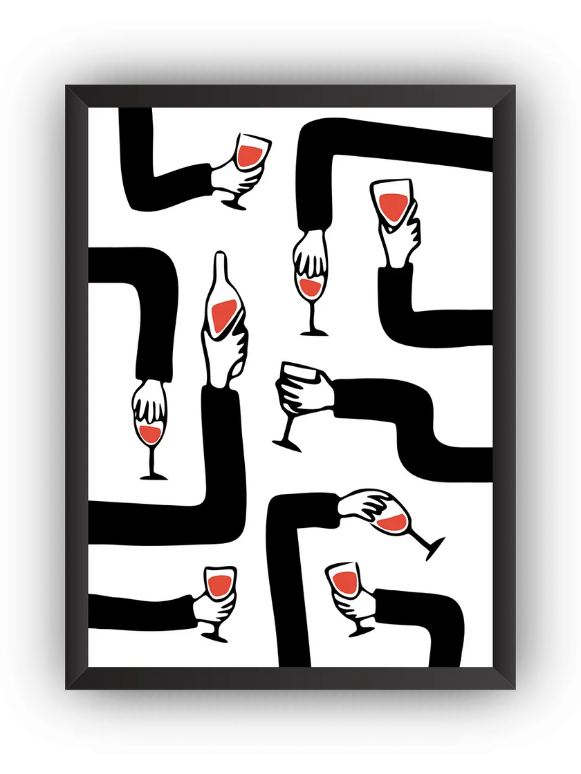 Wine Moments Çerçeveli Poster