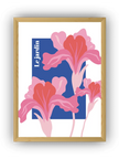 Le Jardin İllüstrasyon Çerçeveli Poster