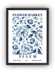 Flower Market Çerçeveli Poster