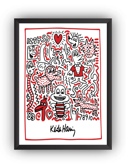 Pop Art İllüstrasyon Çerçeveli Poster