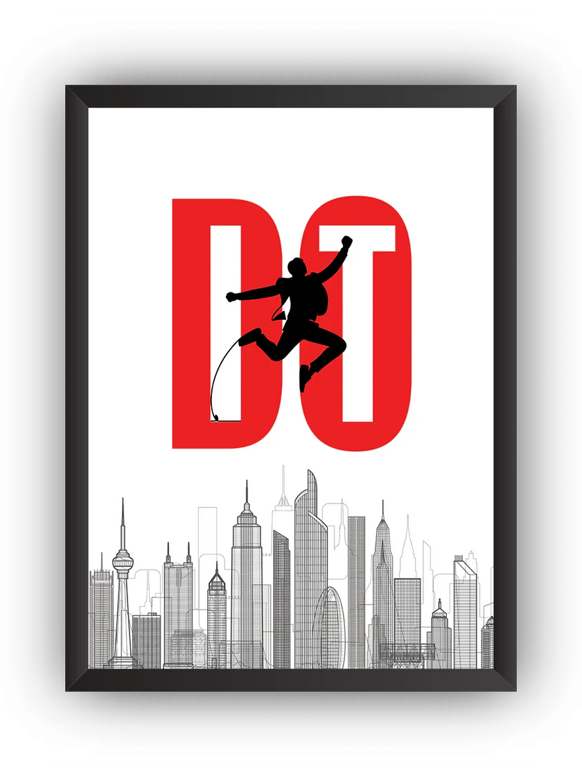 Do It Çerçeveli Poster