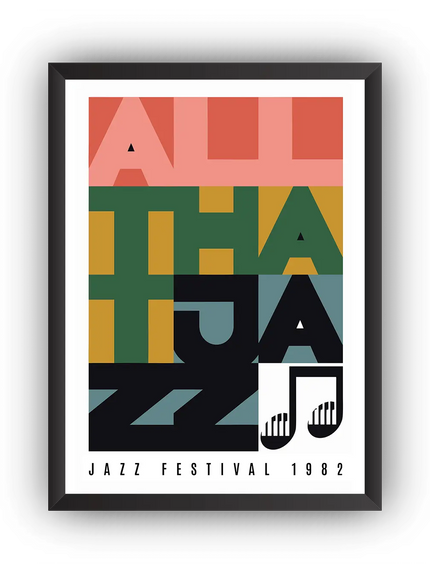 Jazz Festival 1982 Çerçeveli Poster