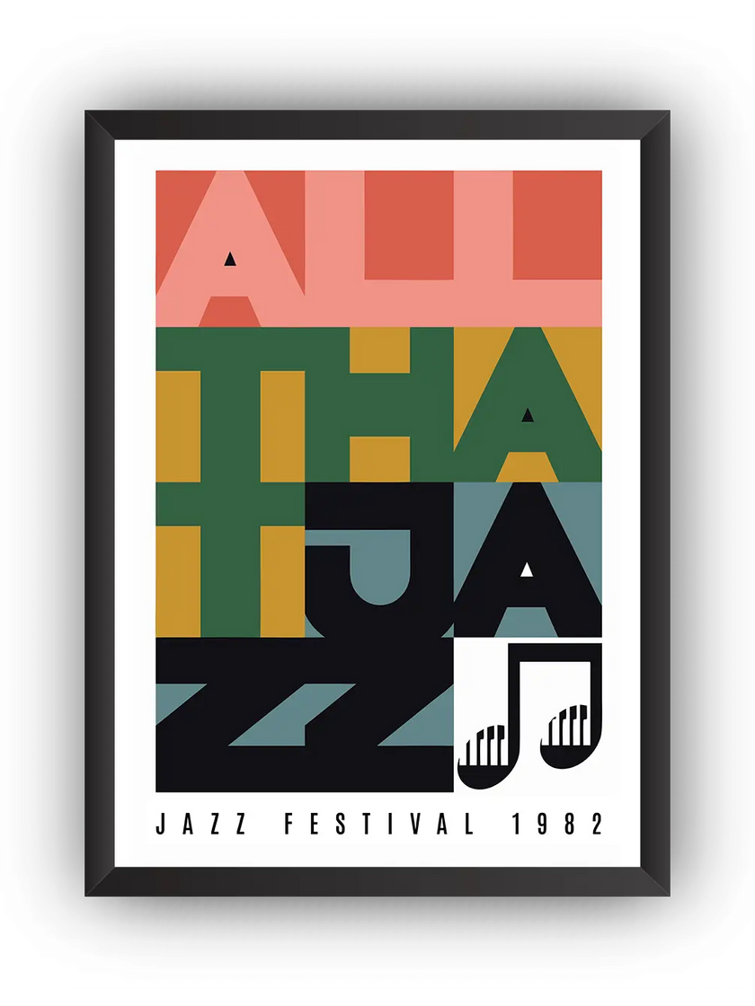 Jazz Festival 1982 Çerçeveli Poster