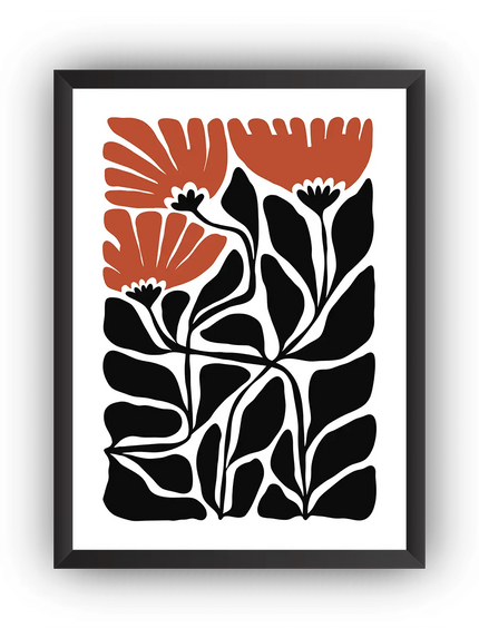 Modern Botanical Çerçeveli Poster