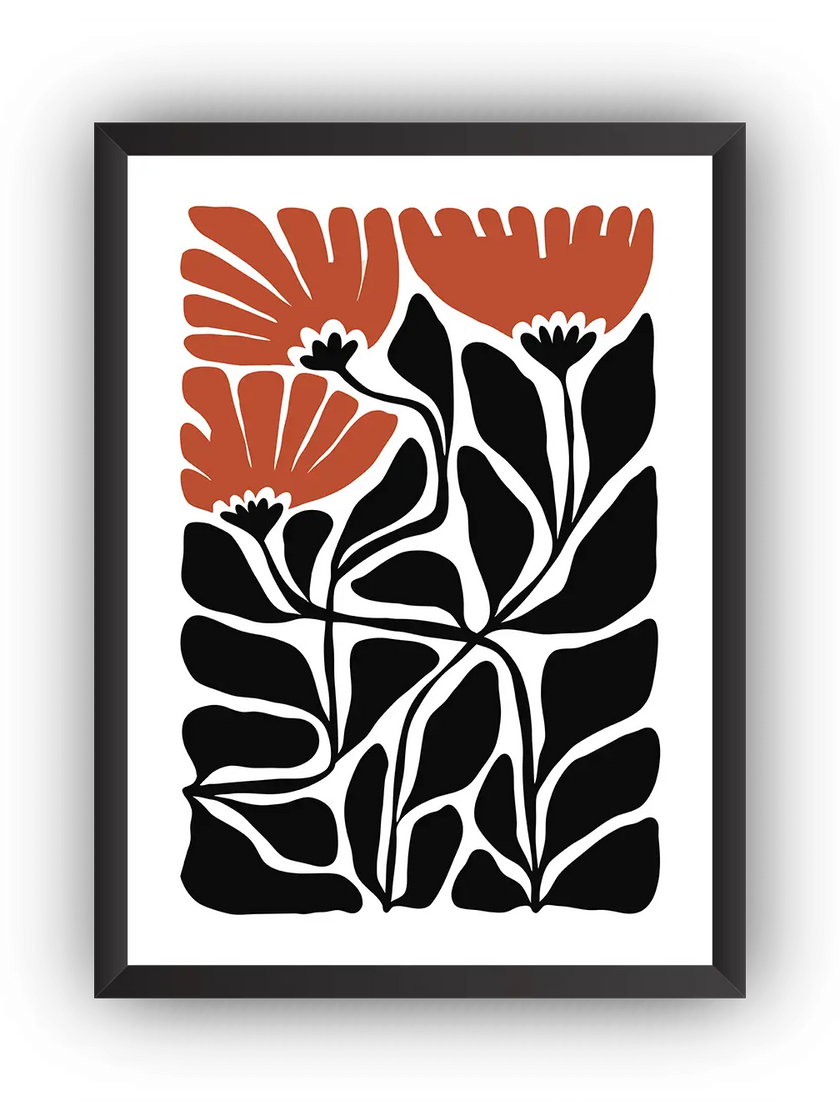 Modern Botanical Çerçeveli Poster