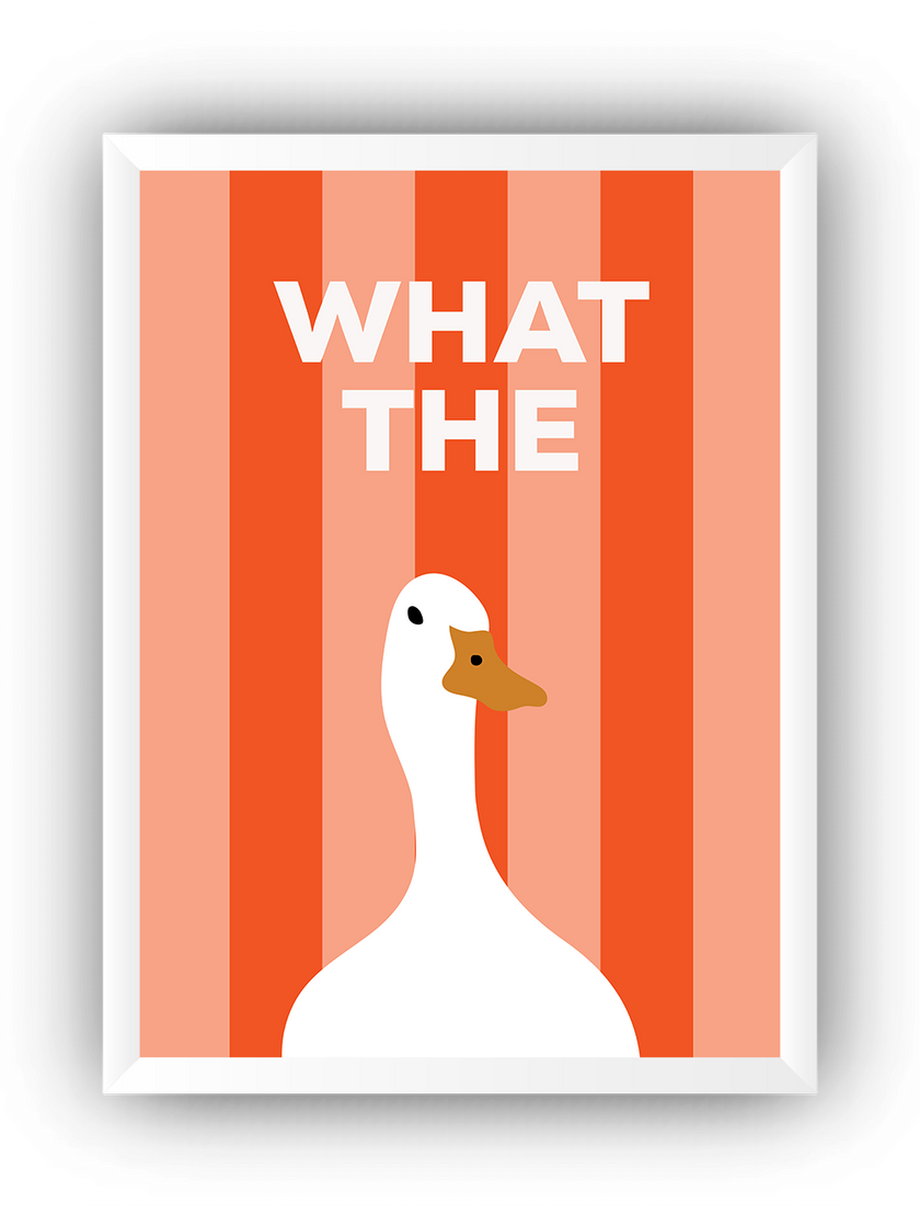 What the Duck Çerçeveli Poster