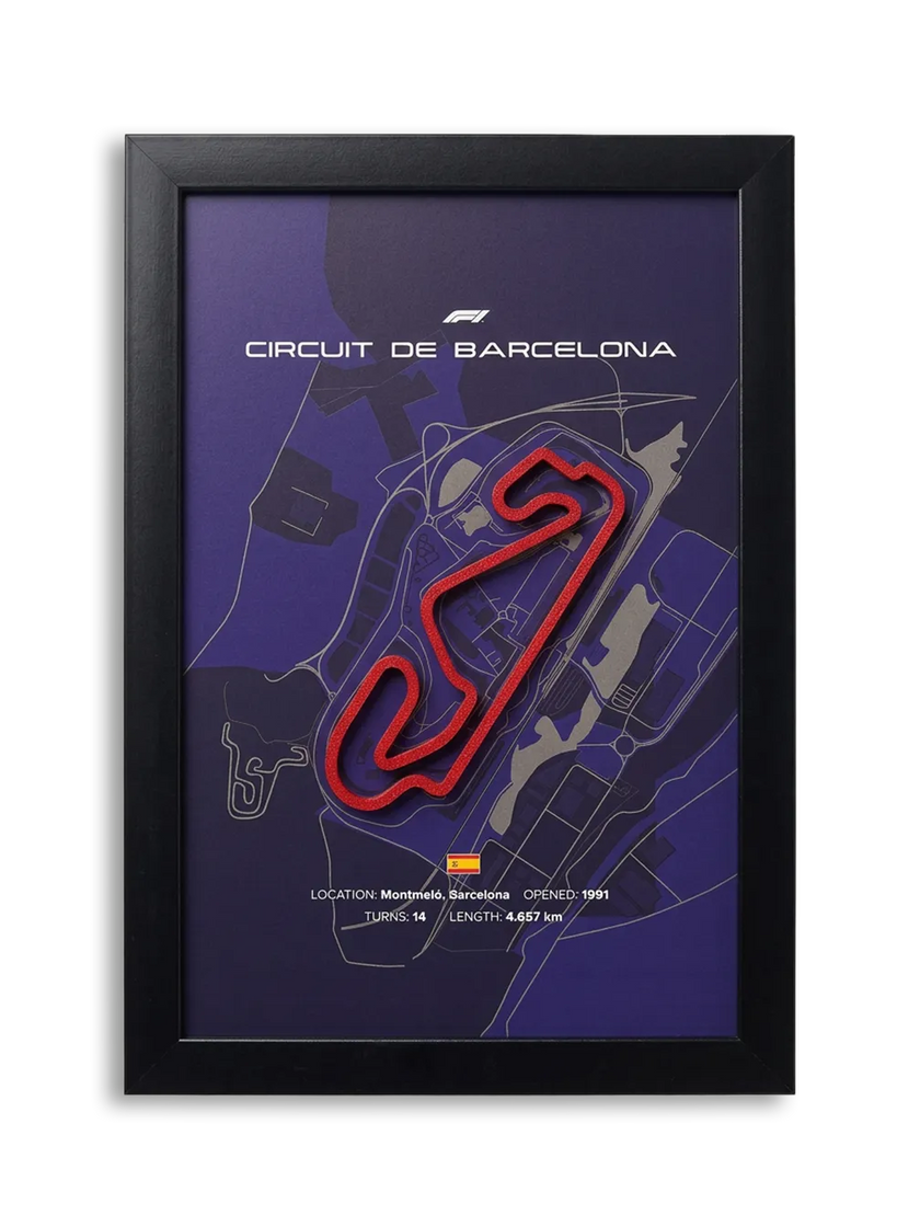 Circuit de Barcelona – Formula 1 Pist Duvar Tablosu
