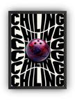 Chiling Bowling Çerçeveli Poster