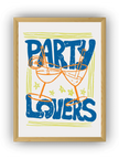 Party Lovers 3'lü Çerçeveli Poster Set