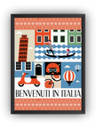 Benvenuti in Italia Çerçeveli Poster