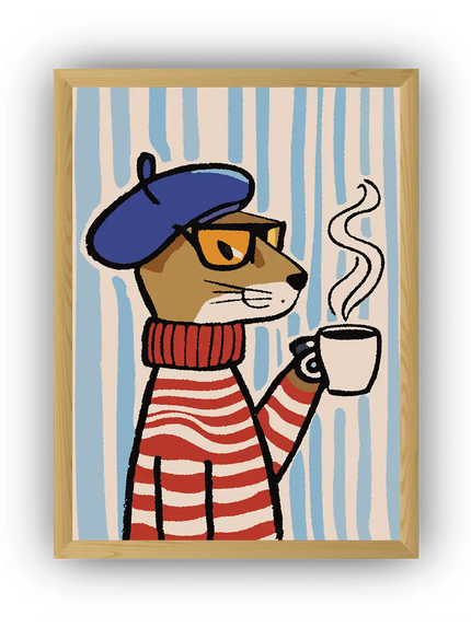 The Cozy Mouse Çerçeveli Poster