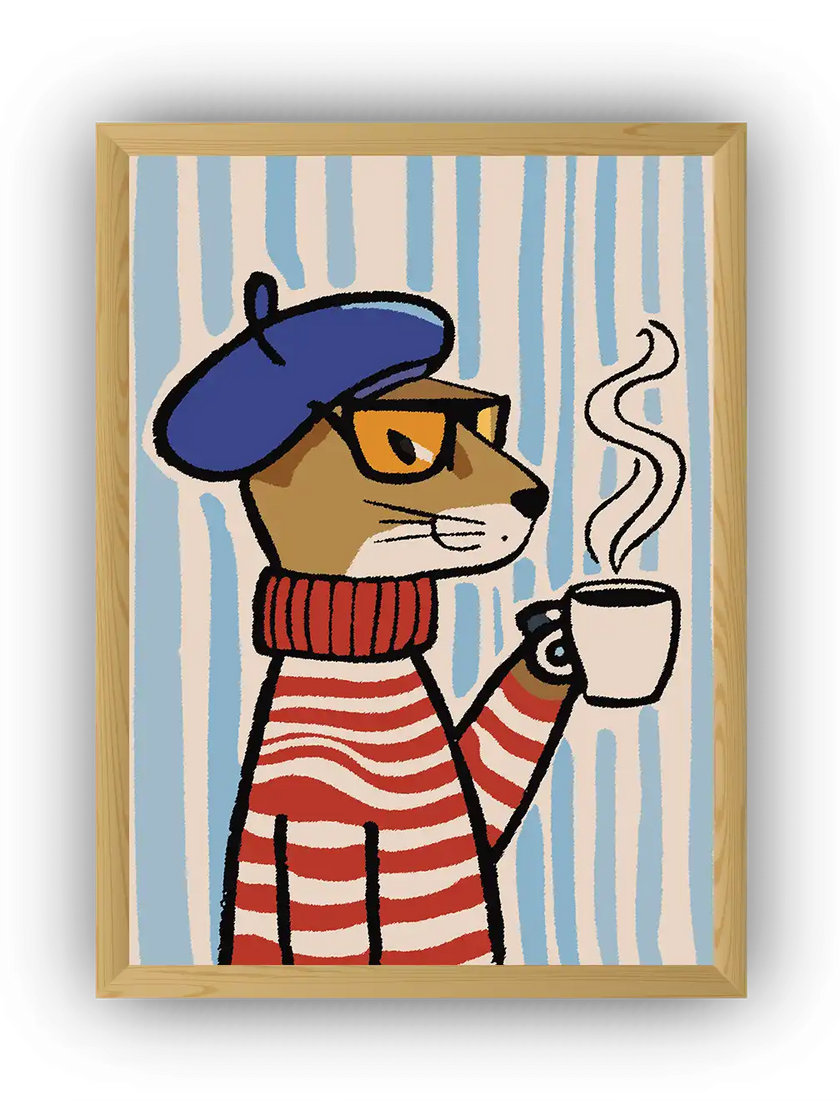 The Cozy Mouse Çerçeveli Poster