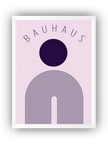 Minimal Purple Bauhaus 2'li Çerçeveli Poster Set
