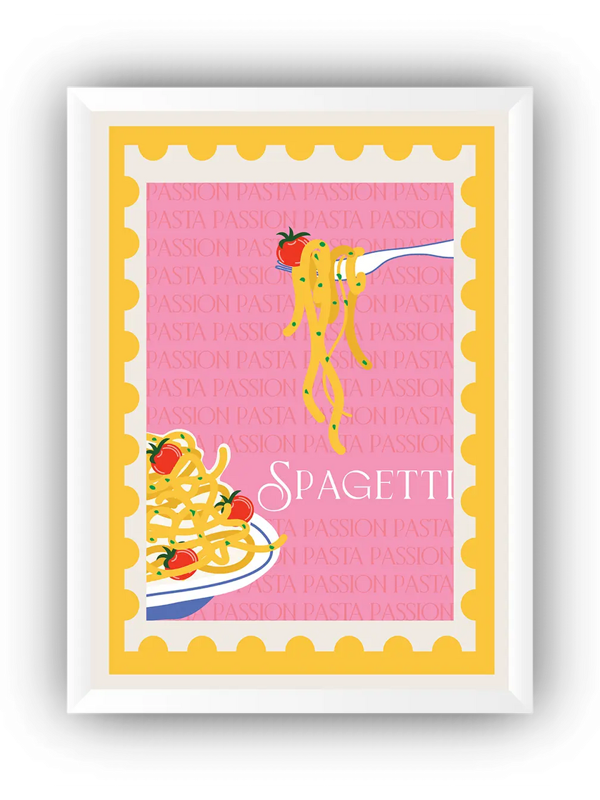 Spagetti Çerçeveli Poster