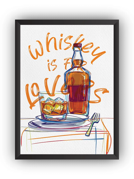 Whiskey Lovers Çerçeveli Poster