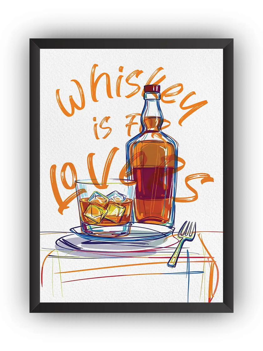 Whiskey Lovers Çerçeveli Poster