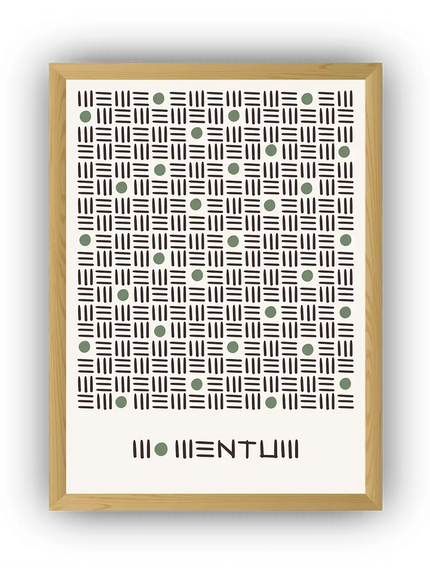 Momentum Çerçeveli Poster