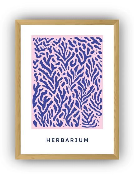 Herbarium Çerçeveli Poster