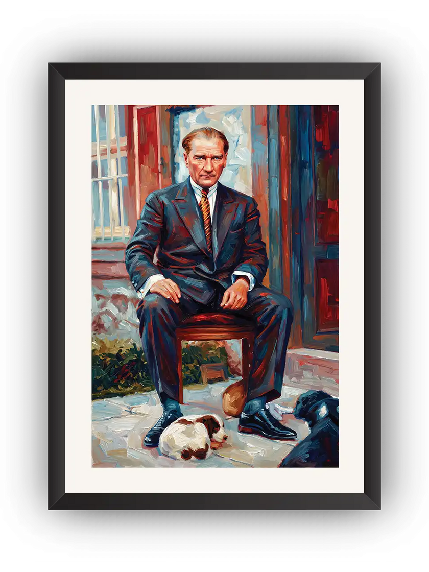 Ulu Önder Mustafa Kemal Atatürk Çerçeveli Poster