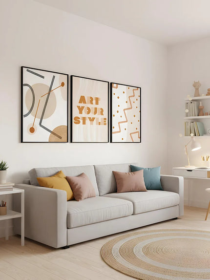 Art Your Style 3'lü Çerçeveli Poster Set
