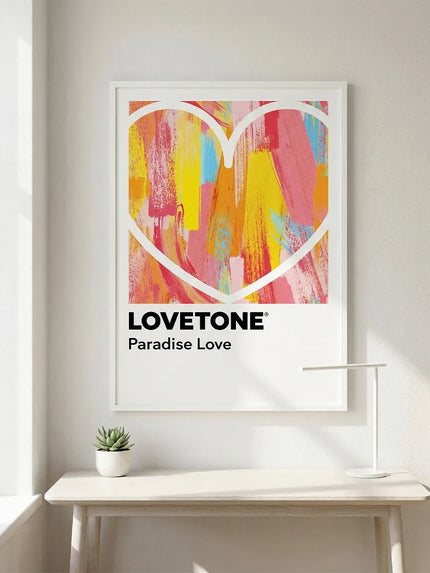 Lovetone Çerçeveli Poster