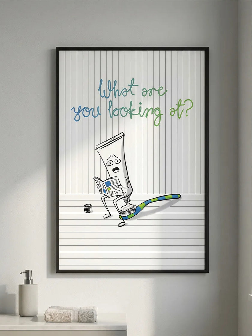 Tooth Brushing Time Çerçeveli Poster