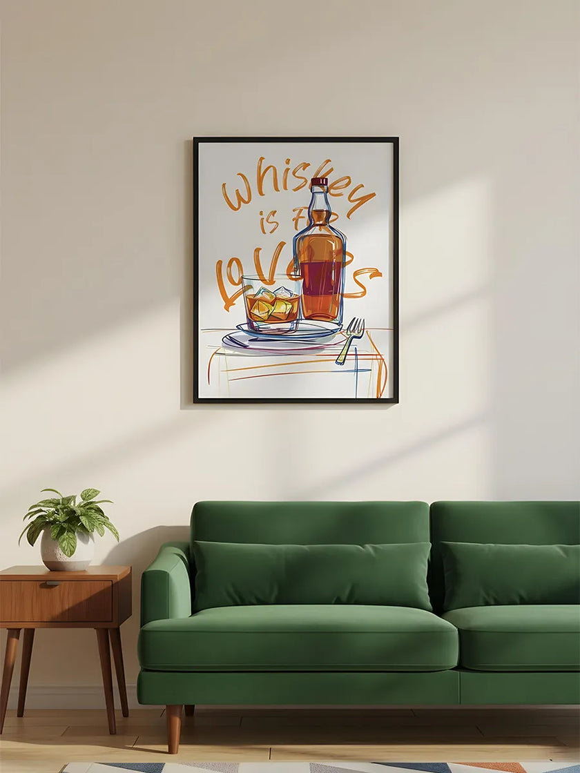 Whiskey Lovers Çerçeveli Poster