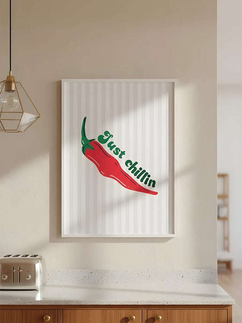 Just Chillin Çerçeveli Poster