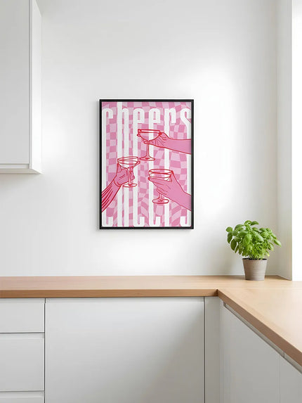 Cheers Çerçeveli Poster