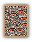 Soyut Gözler Çerçeveli Poster