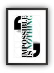 Impossible Is Nothing - Motivasyon Çerçeveli Poster