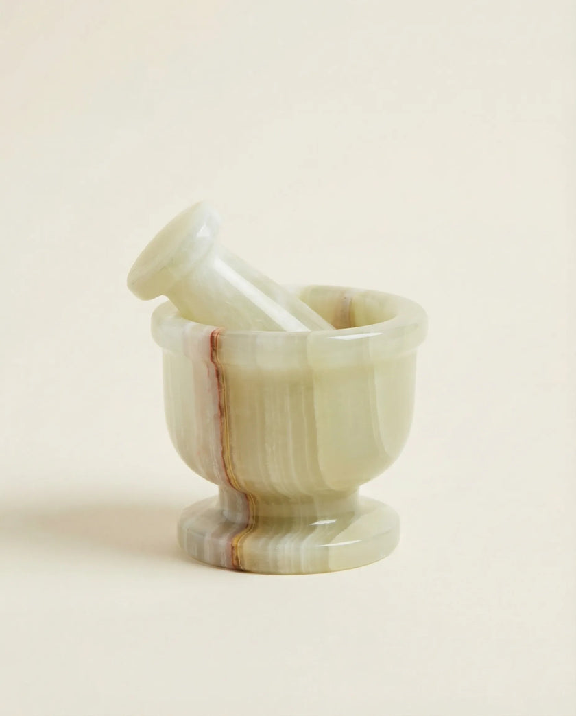 Aura Yeşil Oniks Küçük Havan