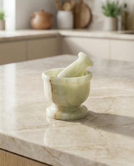 Aura Yeşil Oniks Küçük Havan