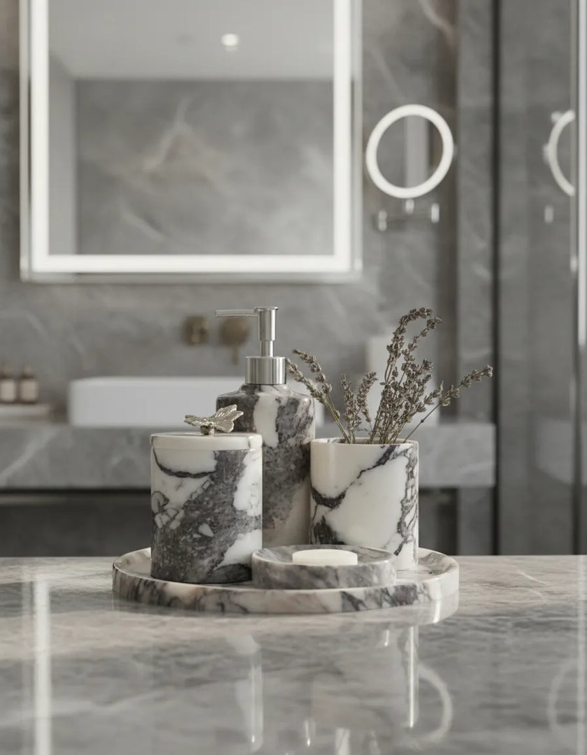 Aurelia Mermer Banyo Aksesuar Seti