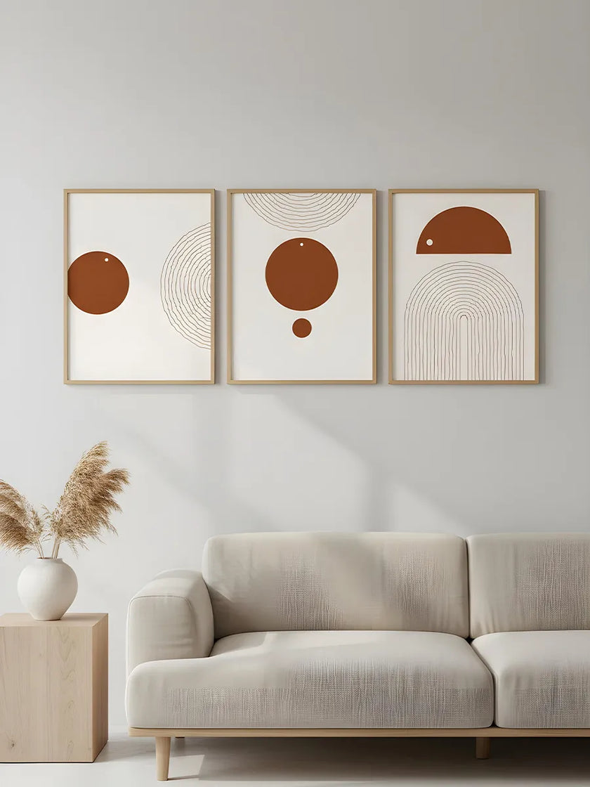 Bauhaus 3'lü Çerçeveli Poster Set