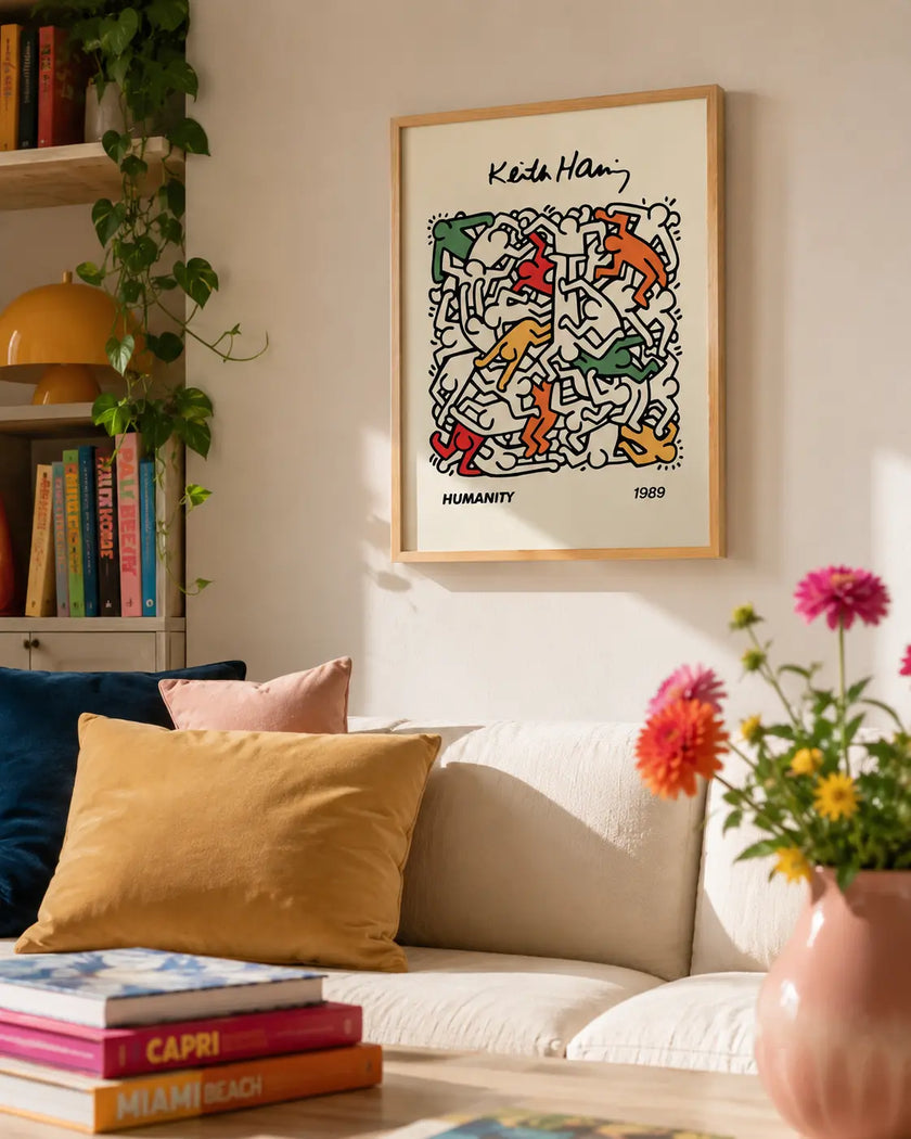 Humanity Keith Haring Çerçeveli Poster