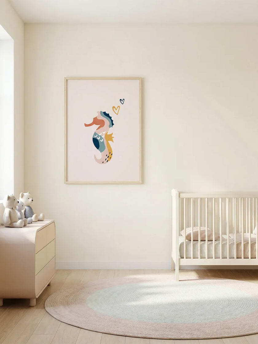 Denizatı Çerçeveli Çocuk Odası Poster