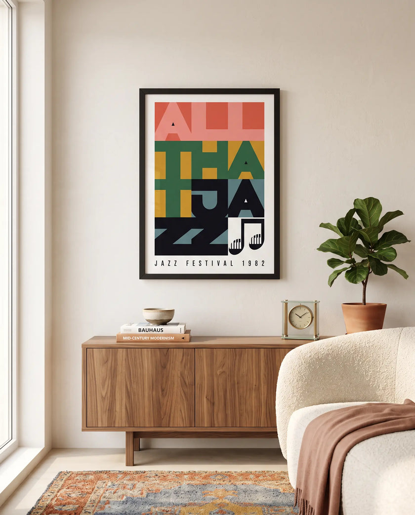 Jazz Festival 1982 Çerçeveli Poster