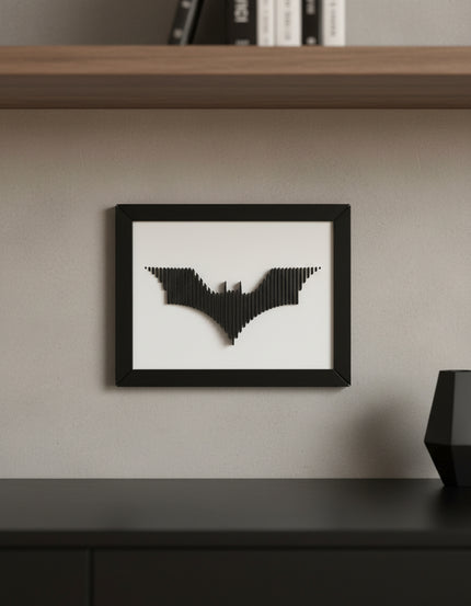 Katmanlı Yarasa Figürü Duvar Tablosu