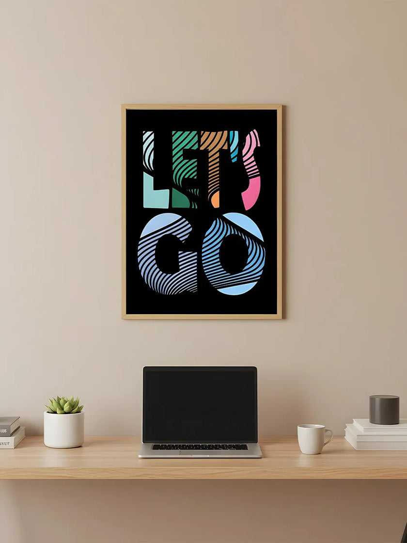 Let's Go Çerçeveli Poster
