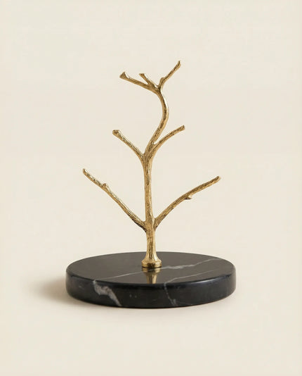 Ligna Siyah Mermer Takı Standı